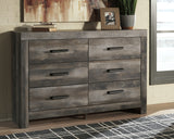 Wynnlow Queen Crossbuck Panel Bed with Dresser in Gray from Ashley - Luna Furniture