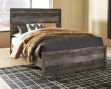 Wynnlow Queen Panel Bed with 2 Nightstands in Gray from Ashley - Luna Furniture