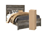 Wynnlow Queen Panel Bed with Mattress in Gray from Ashley - Luna Furniture