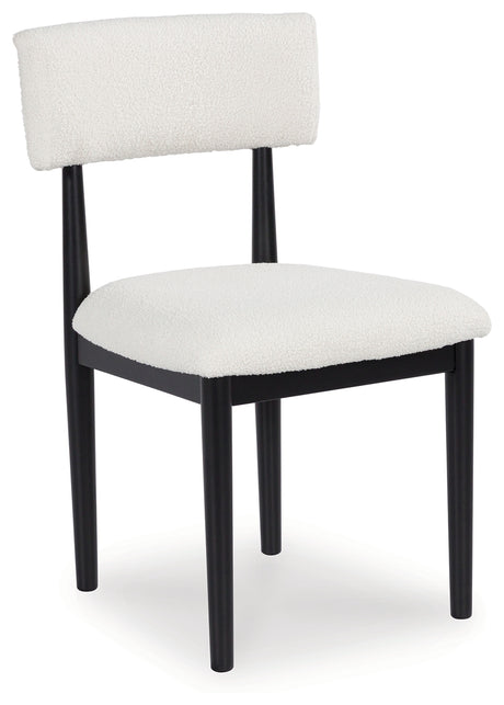 Xandrum White/Black Dining Chair, Set of 2 - D429-02 - Luna Furniture