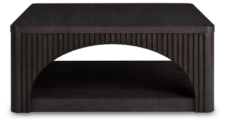 Yellink Coffee Table with 2 End Tables in Black from Ashley - Luna Furniture