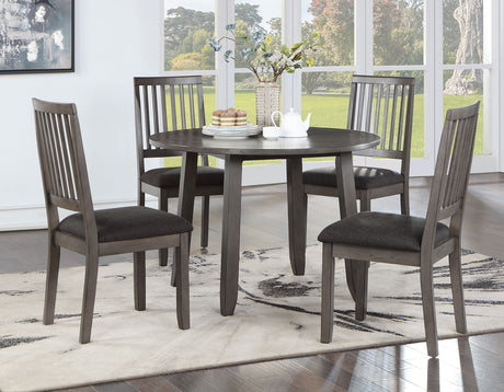 Yorktown 5-Pack Dining Set, Gray(Table & 4 Side Chairs) - YT5000G