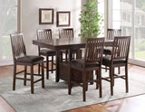 Yorktown 7-Piece Counter Storage Dining Set(Counter Table & 6 Counter Chairs) from Steve Silver - Luna Furniture