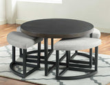 Yukon Coffee Table with Stools from Steve Silver - Luna Furniture