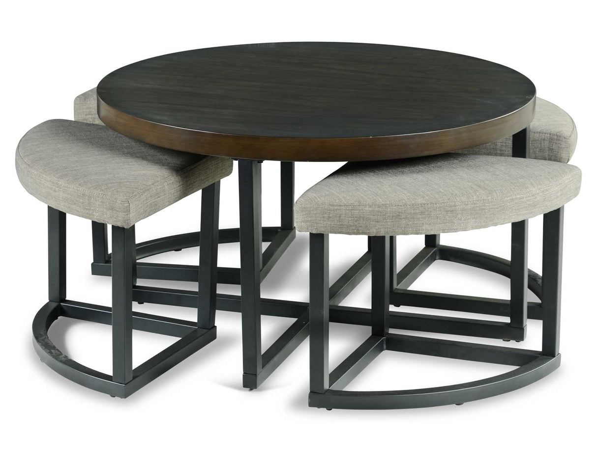 Yukon Coffee Table with Stools from Steve Silver - Luna Furniture