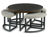 Yukon Coffee Table with Stools from Steve Silver - Luna Furniture