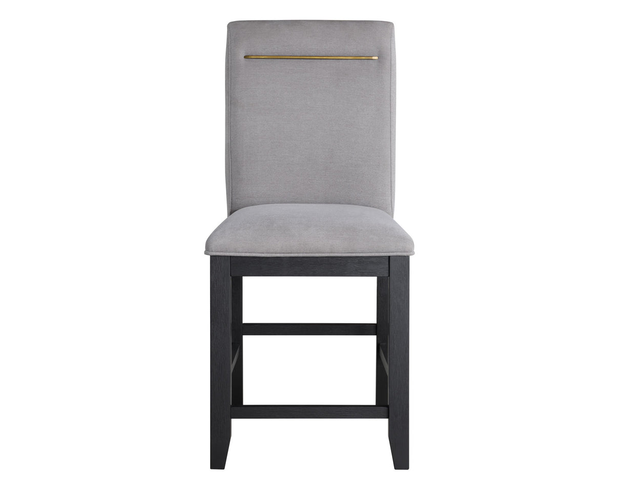 Yves 24″ Counter Stool, Grey Upholstered, Set of 2 - YS500CCG