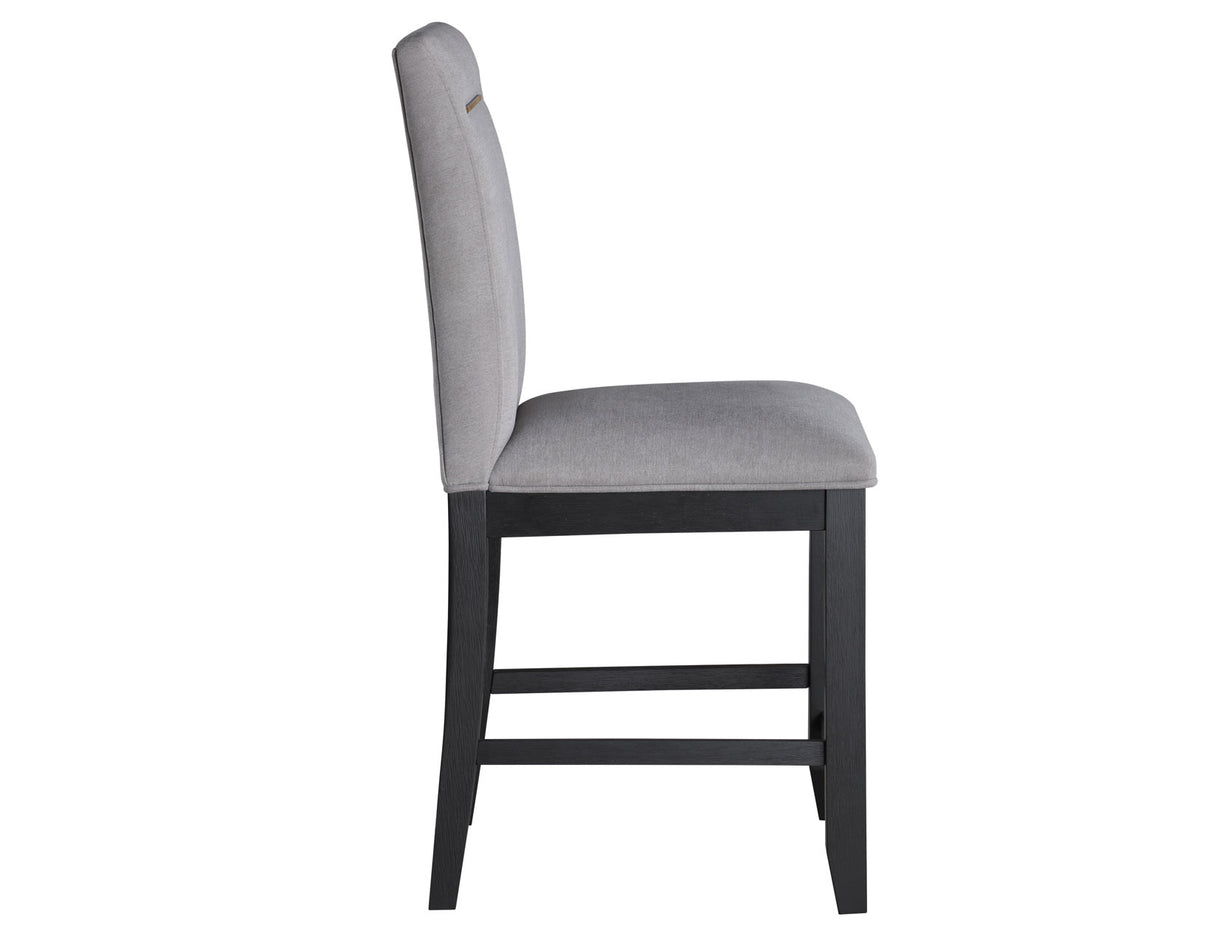 Yves 24″ Counter Stool, Grey Upholstered, Set of 2 - YS500CCG