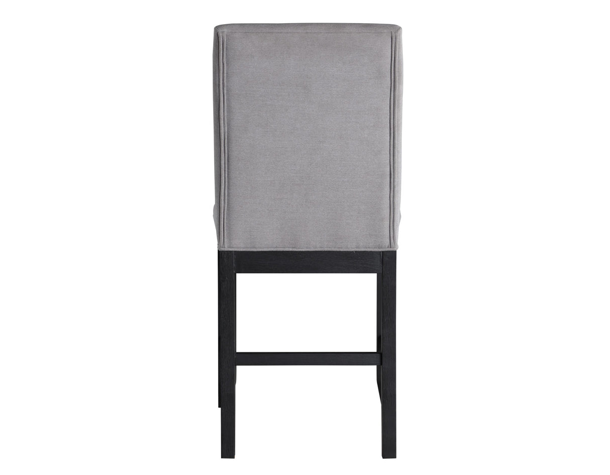 Yves 24″ Counter Stool, Grey Upholstered, Set of 2 - YS500CCG