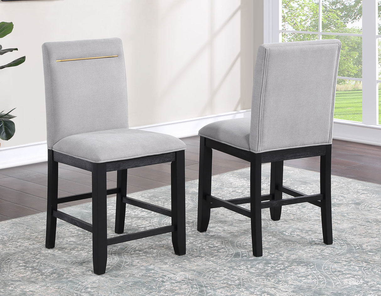 Yves 6-Piece Storage Counter Dining Set(Table, Bench & 4 Counter Chairs) from Steve Silver - Luna Furniture