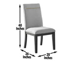 Yves Performance Side Chair, Grey, Set of 2 - YS500SG