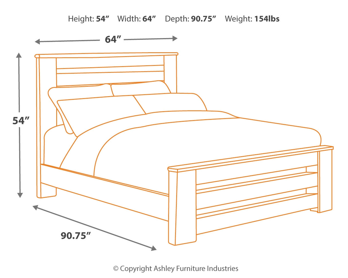 Zelen Queen Panel Bed with Mirrored Dresser, Chest and 2 Nightstands in Warm Gray - PKG003975