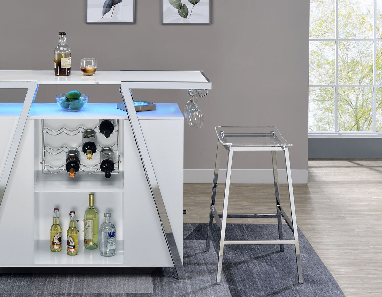 Zena 3-Piece Bar Set with LED lighting from Steve Silver - Luna Furniture