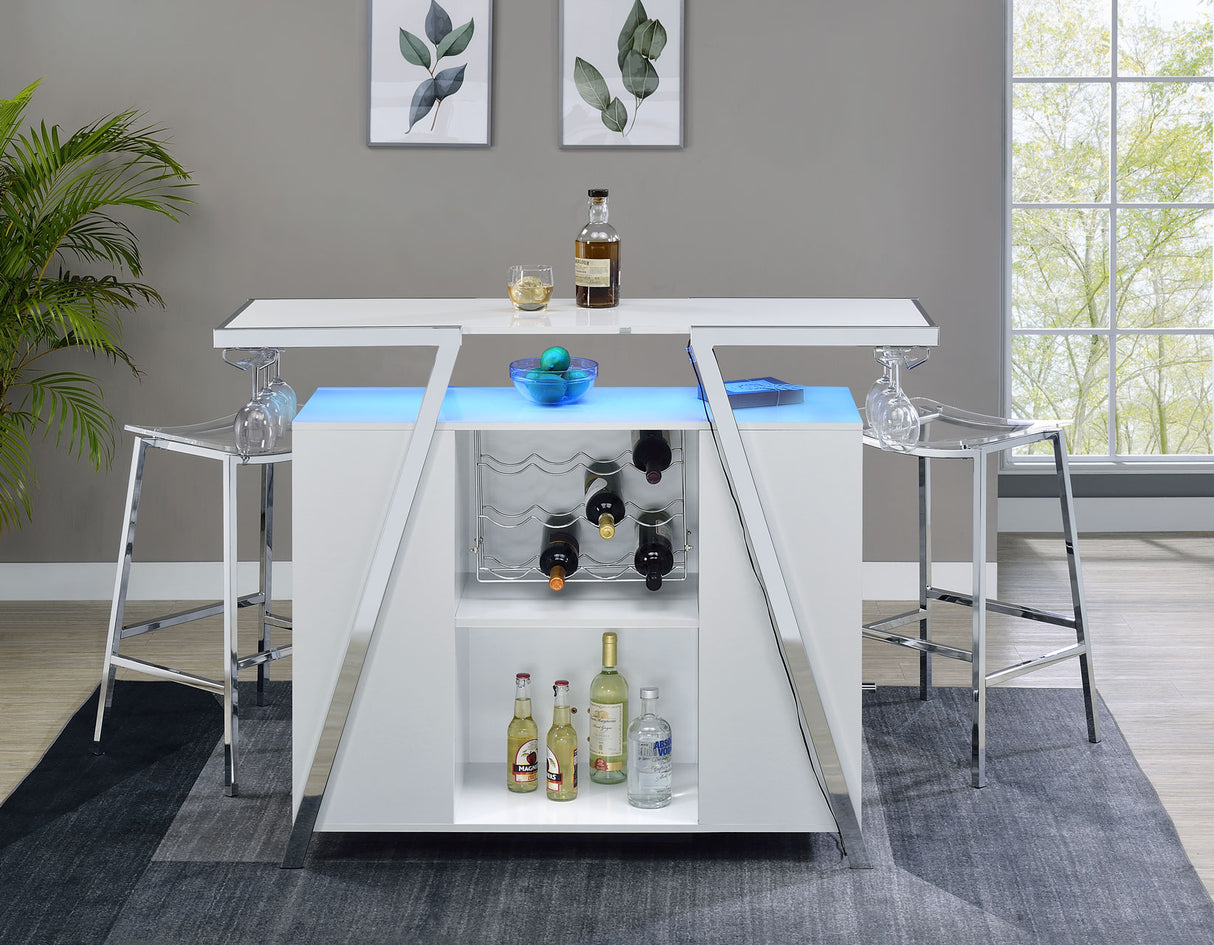 Zena 3-Piece Bar Set with LED lighting from Steve Silver - Luna Furniture