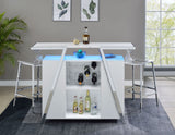 Zena 3-Piece Bar Set with LED lighting from Steve Silver - Luna Furniture