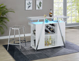 Zena 3-Piece Bar Set with LED lighting from Steve Silver - Luna Furniture