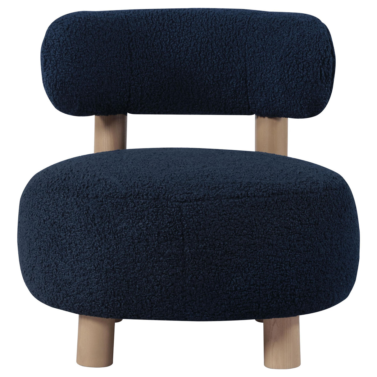 Zonie Boucle Upholstered Barrel Back Accent Chair Blue - 903168