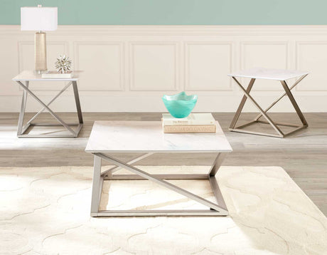 Zurich 3-Piece Occasional Set(Cocktail Table & 2 End Tables) from Steve Silver - Luna Furniture