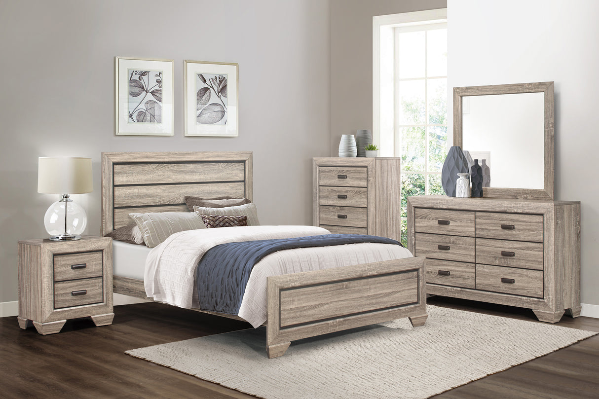 Beechnut Light Elm Panel Youth Bedroom Set - Luna Furniture