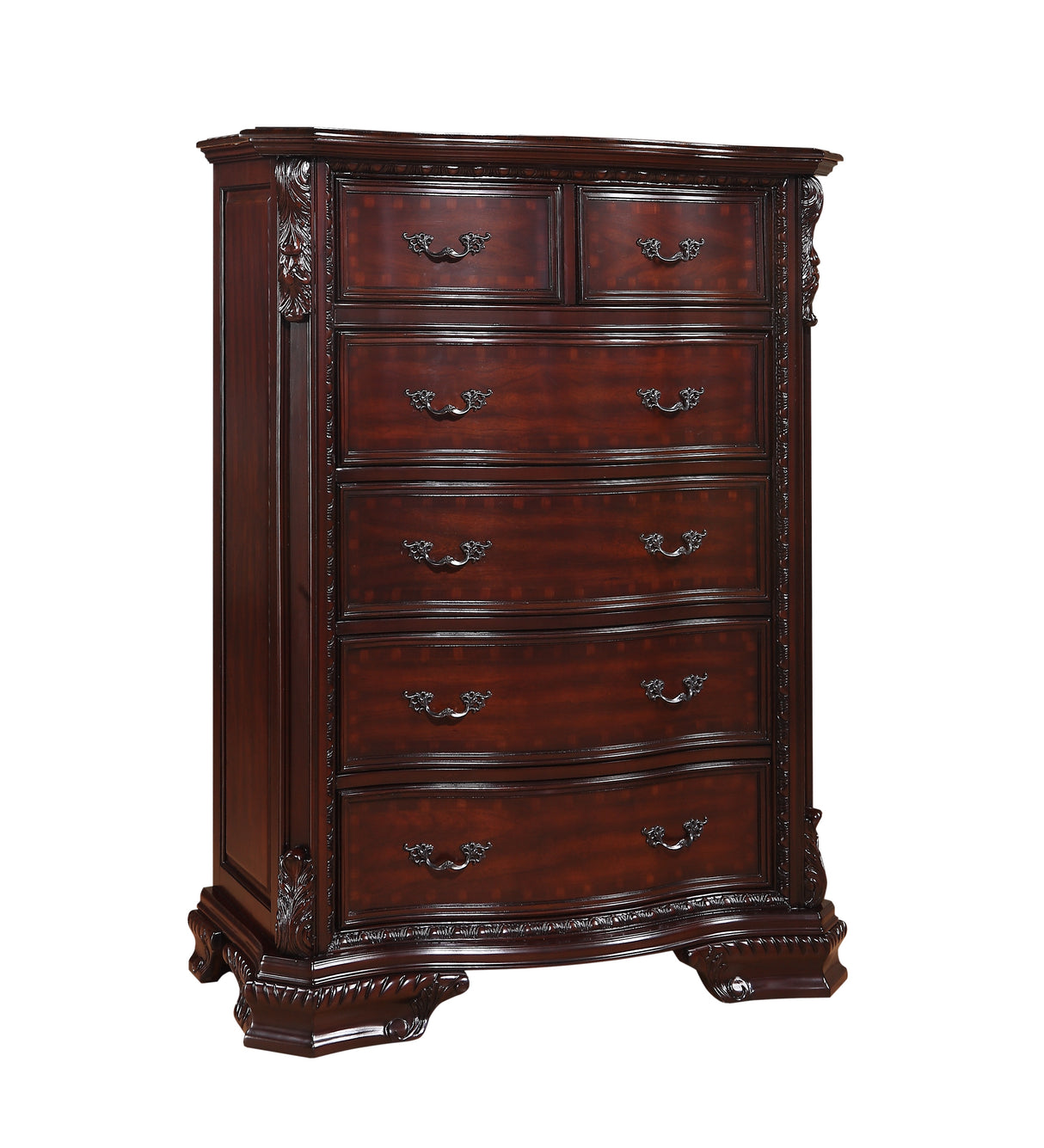 Sheffield Dark Cherry Chest - Luna Furniture