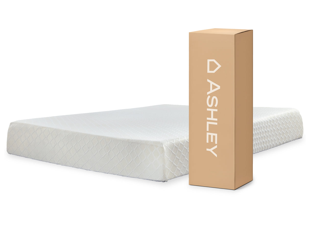 10 Inch Chime Memory Foam White California King Mattress in a Box - M69951 - Luna Furniture