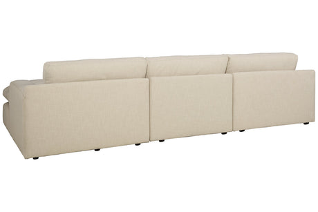 Elyza Linen 3-Piece RAF Chaise Sectional from Ashley - Luna Furniture