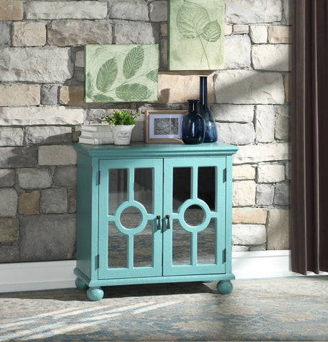 Poppy Antique Aqua Accent Chest from Homelegance - Luna Furniture