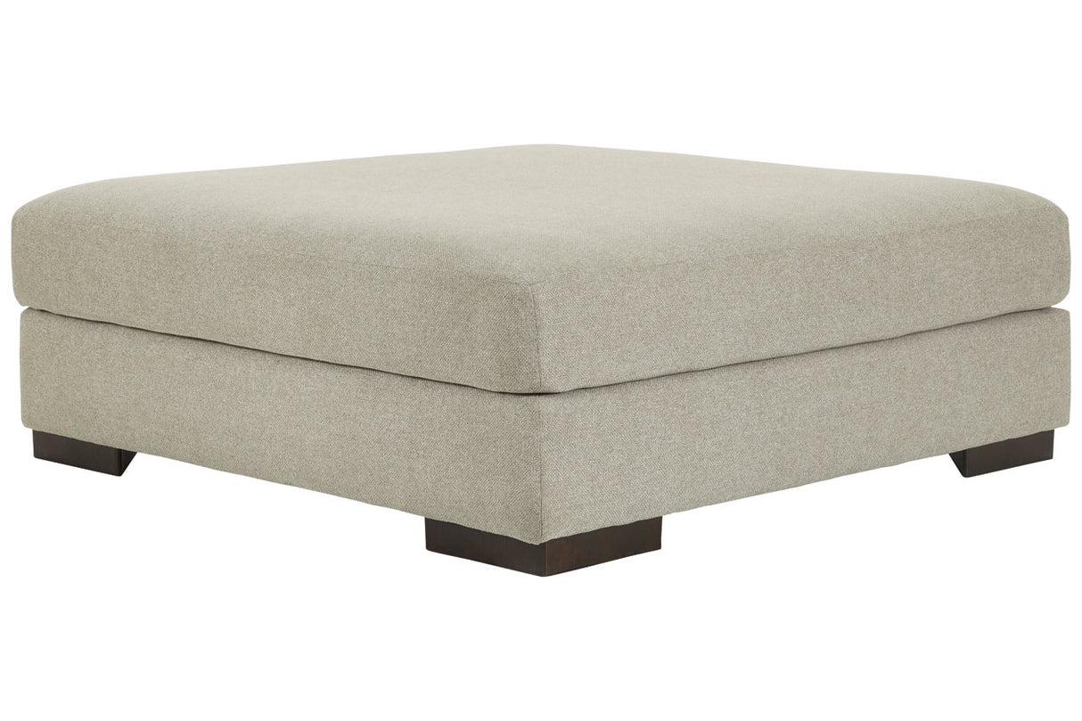 Lyndeboro Wicker Oversized Accent Ottoman from Ashley - Luna Furniture