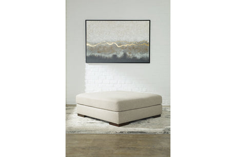 Lyndeboro Wicker Oversized Accent Ottoman from Ashley - Luna Furniture