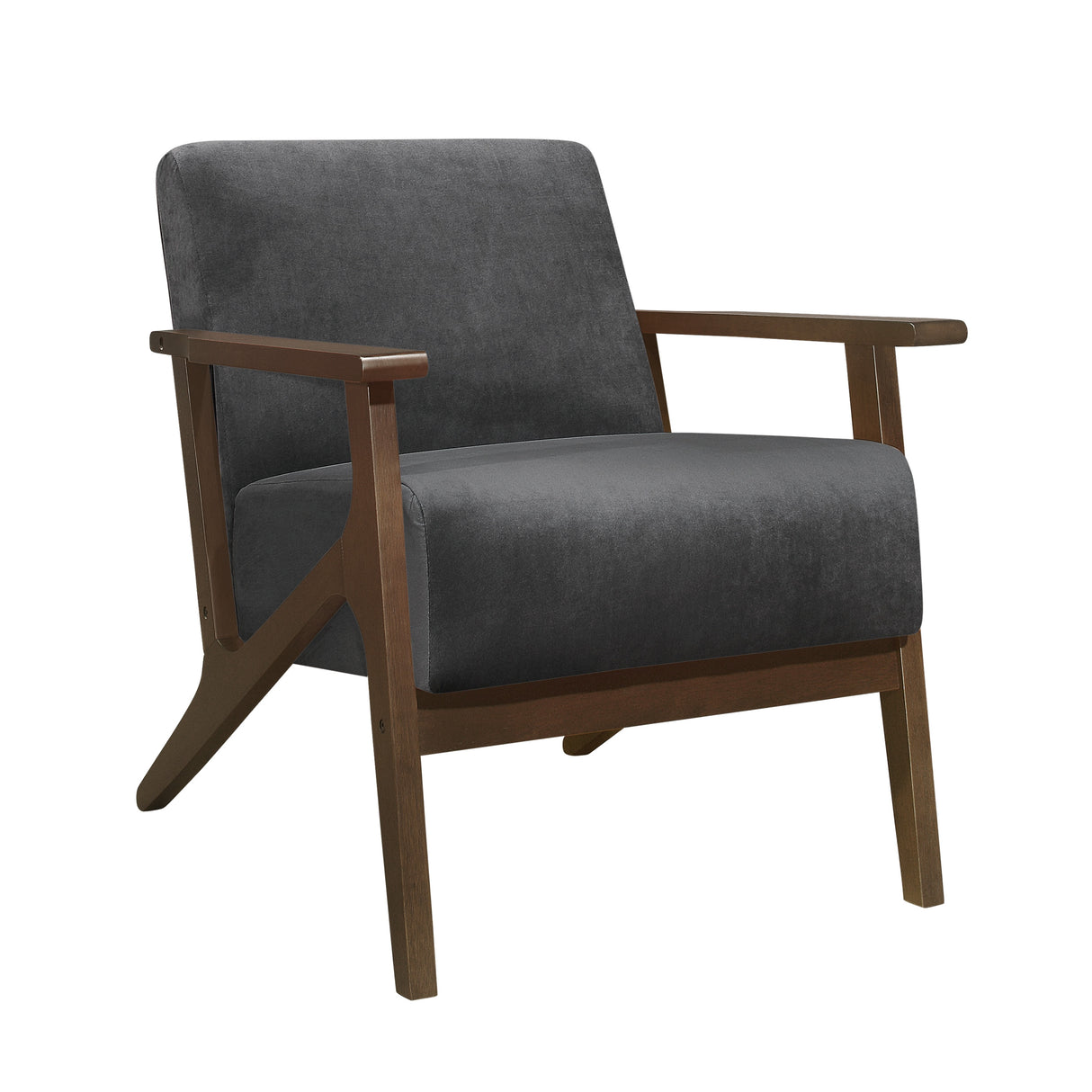 August Dark Gray Accent Chair from Homelegance - Luna Furniture