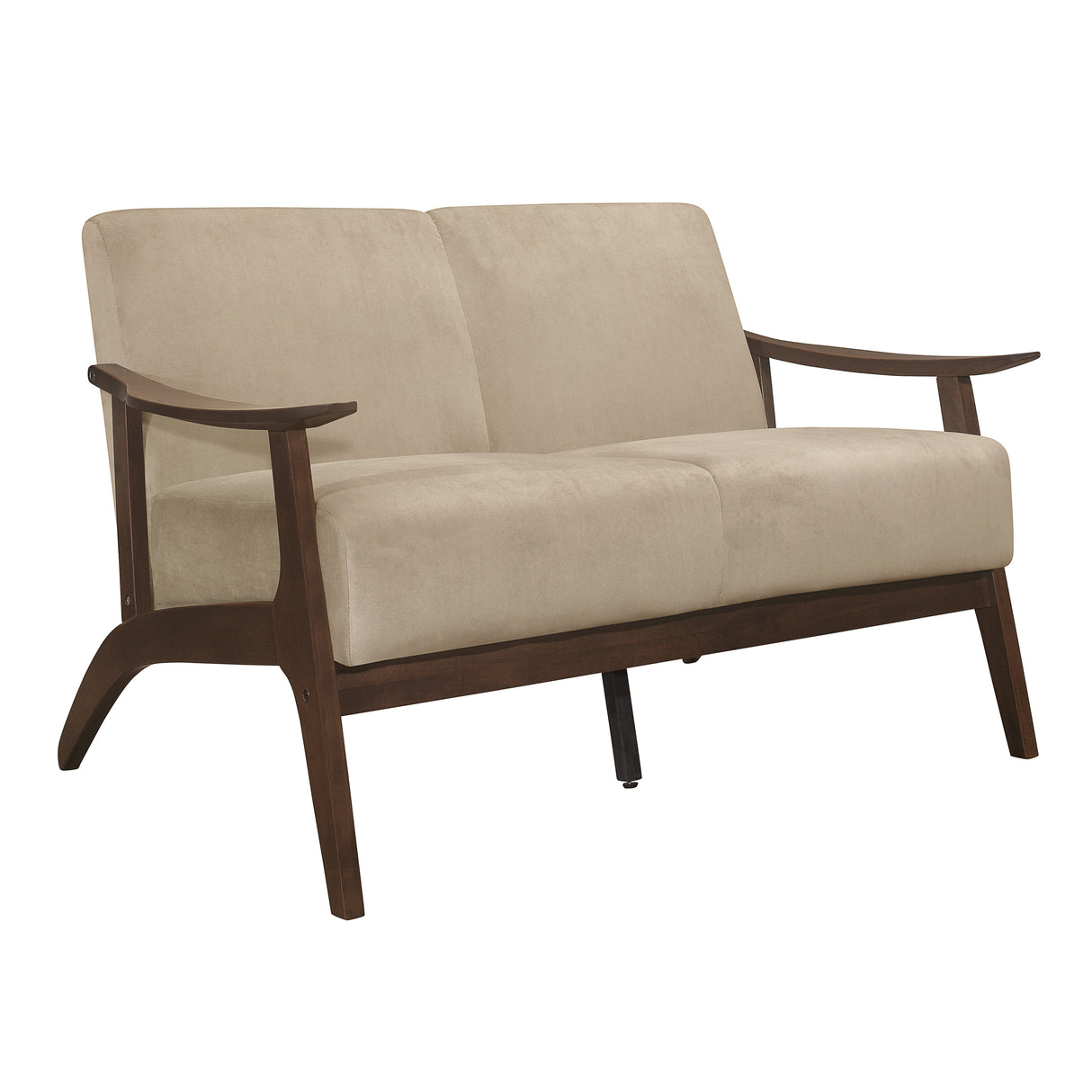 Carlson Brown Loveseat from Homelegance - Luna Furniture