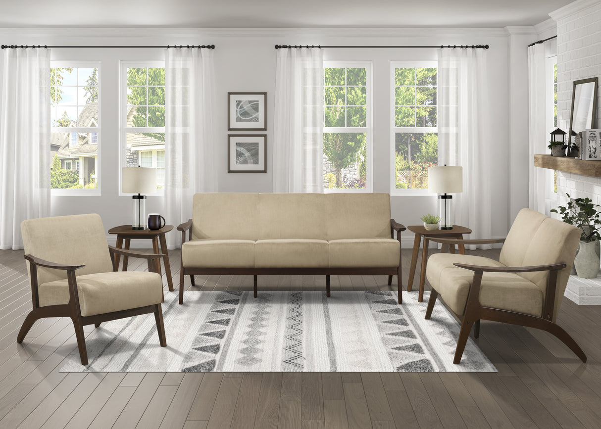 Carlson Brown Loveseat from Homelegance - Luna Furniture