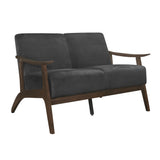 Carlson Dark Gray Loveseat from Homelegance - Luna Furniture