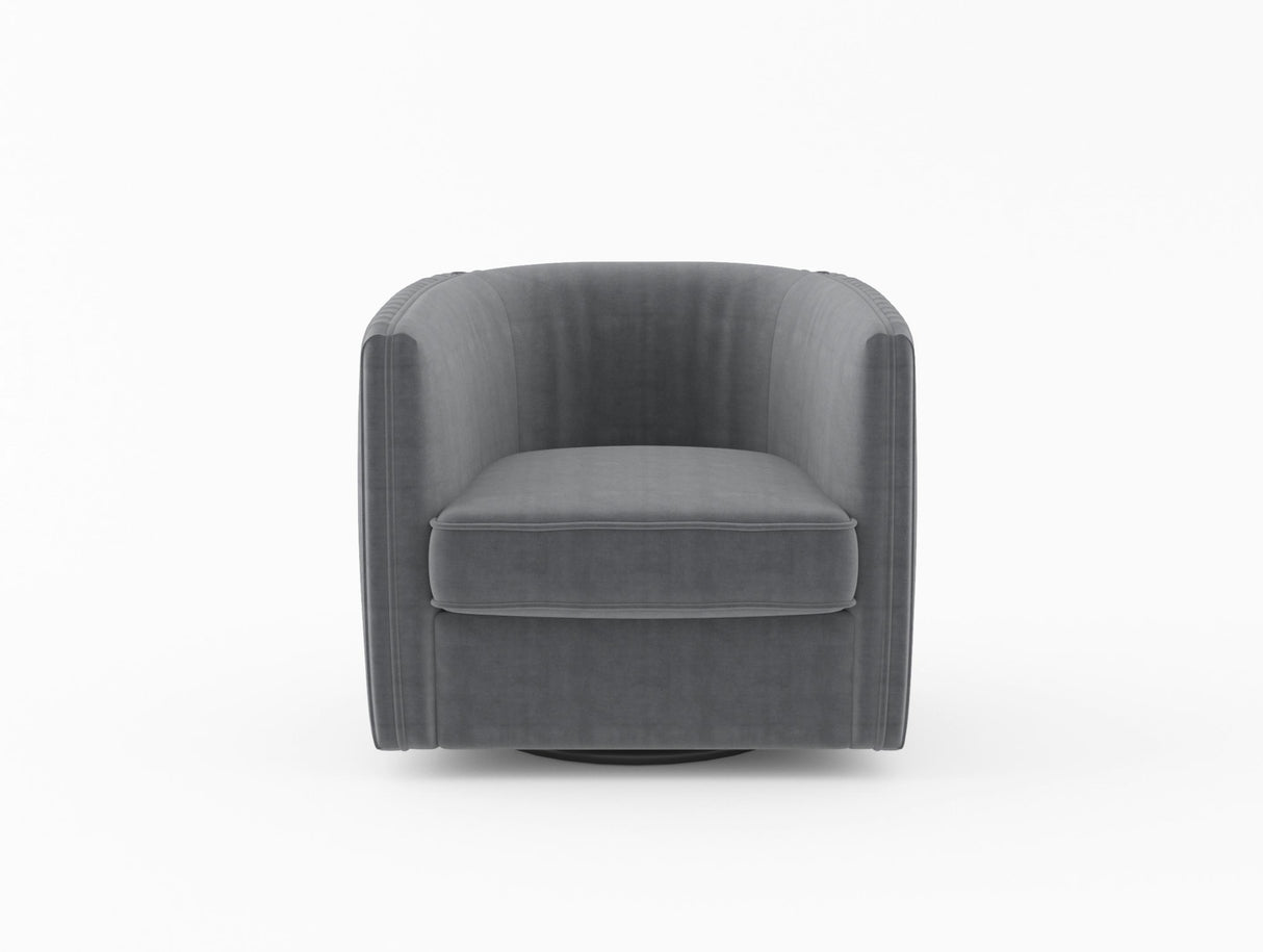 Cecily Gray Swivel Chair from Homelegance - Luna Furniture