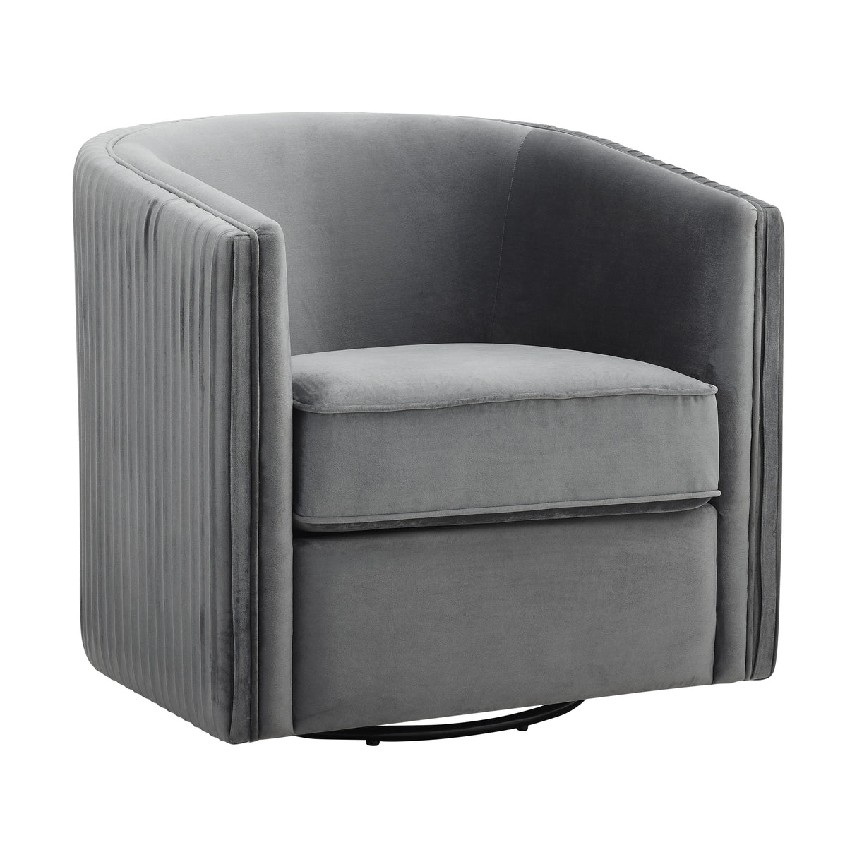 Cecily Gray Swivel Chair from Homelegance - Luna Furniture