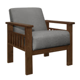 1048GY-1 Accent Chair with Storage Arms - Luna Furniture