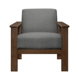 1048GY-1 Accent Chair with Storage Arms - Luna Furniture