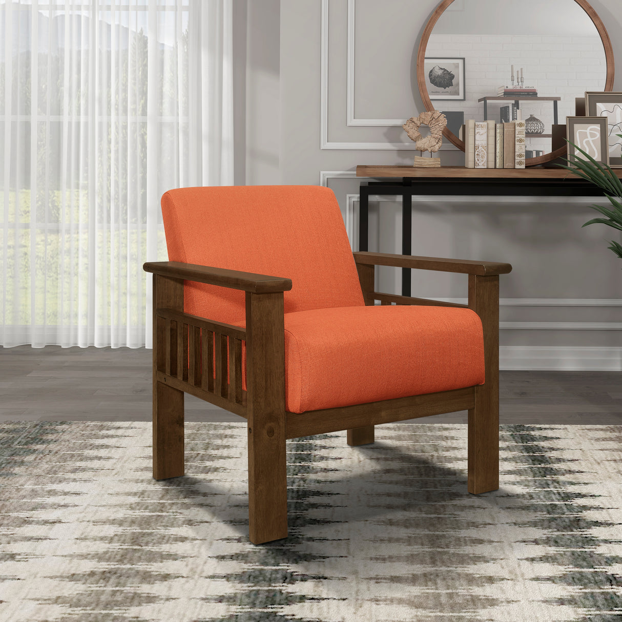 1048RN-1 Accent Chair with Storage Arms - Luna Furniture