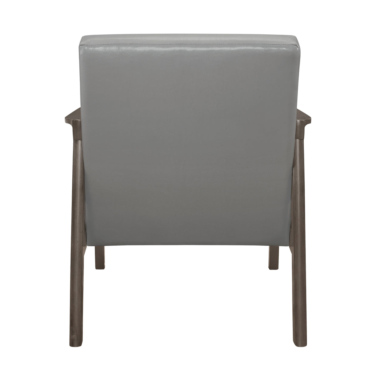 Alby Gray Faux Leather Accent Chair from Homelegance - Luna Furniture