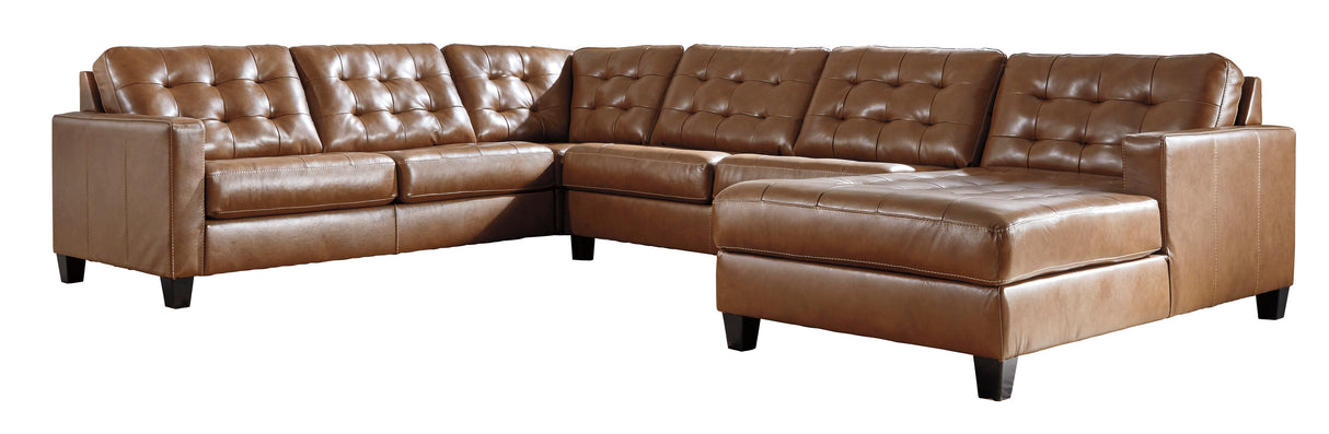 Baskove Auburn 4-Piece RAF Chaise Sectional from Ashley - Luna Furniture