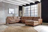 Baskove Auburn 4-Piece RAF Chaise Sectional from Ashley - Luna Furniture