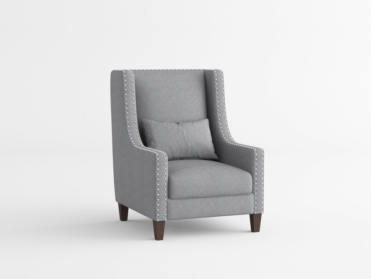 Keller Dark Gray Accent Chair from Homelegance - Luna Furniture