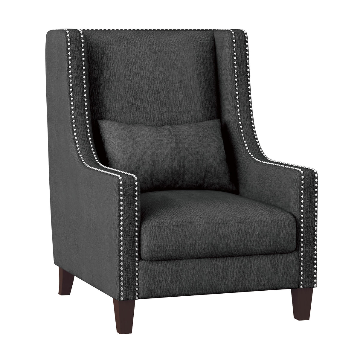 Keller Dark Gray Accent Chair from Homelegance - Luna Furniture