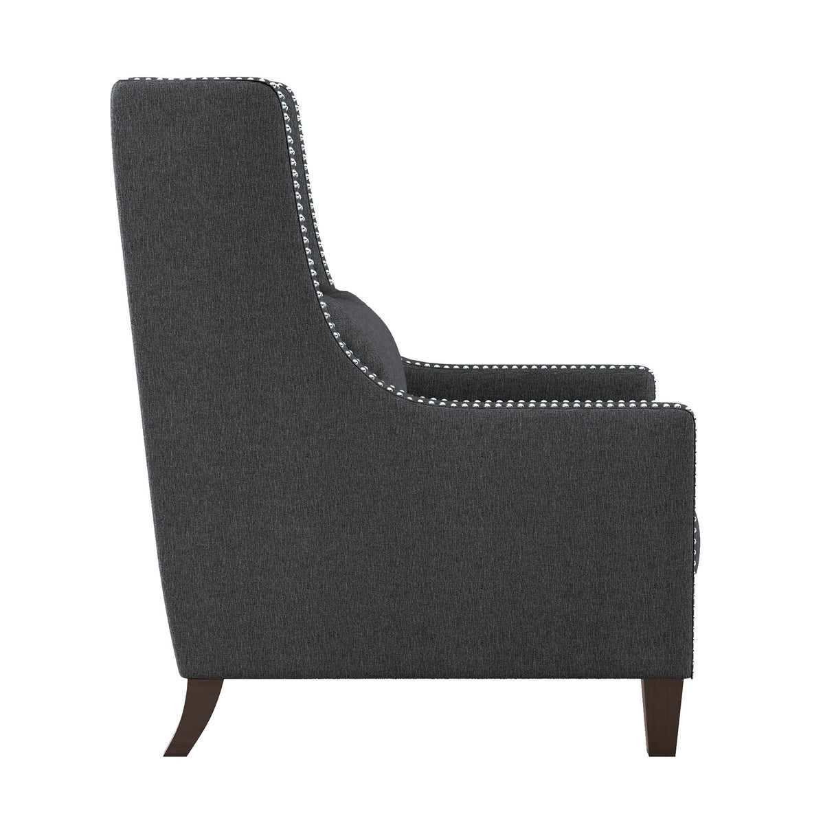 Keller Dark Gray Accent Chair from Homelegance - Luna Furniture