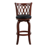 Shapel Dark Cherry Swivel Pub Height Chair from Homelegance - Luna Furniture