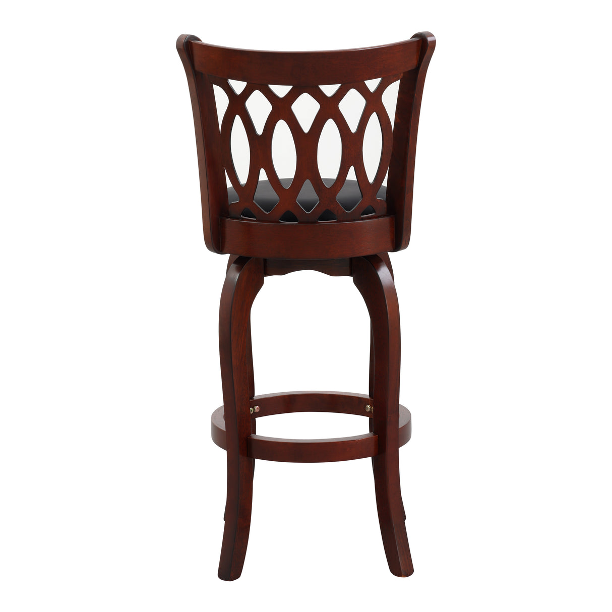 Shapel Dark Cherry Swivel Pub Height Chair from Homelegance - Luna Furniture