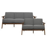 Damala Gray Sofa and Loveseat from Homelegance - Luna Furniture