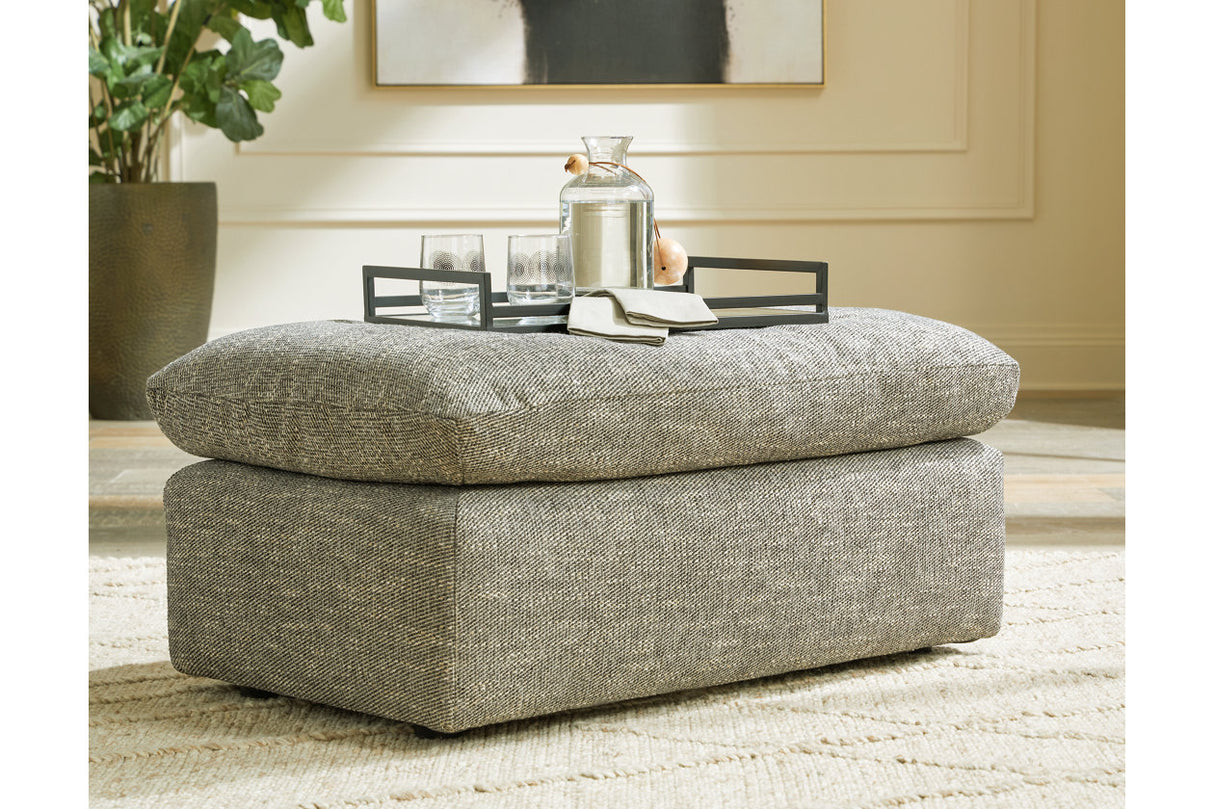 Dramatic Granite Ottoman -  Ashley - Luna Furniture