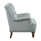 Holland Park Gray Velvet Accent Chair from Homelegance - Luna Furniture