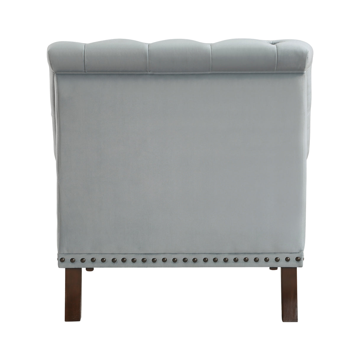 Holland Park Gray Velvet Accent Chair from Homelegance - Luna Furniture